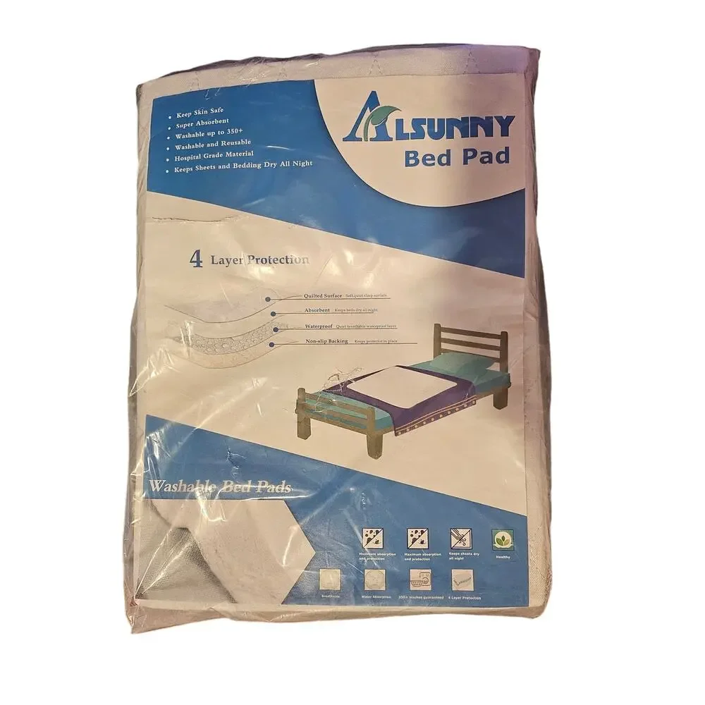 Absorbent Bed Pad - Waterproof and Reusable Mattress Protector (28